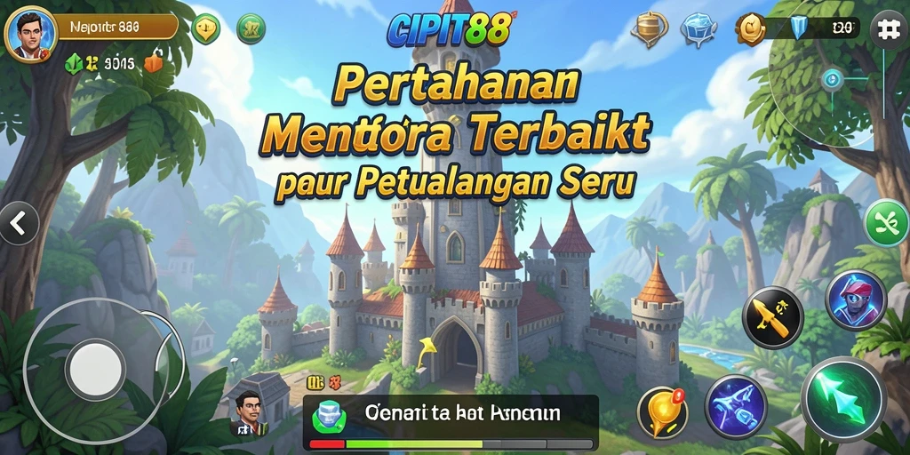 Gameplay seru Tower Defense di CIPIT88 dengan berbagai menara.