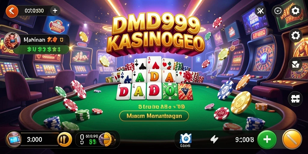 Tampilan gameplay DMD999 yang menarik dan mendebarkan di kasino.