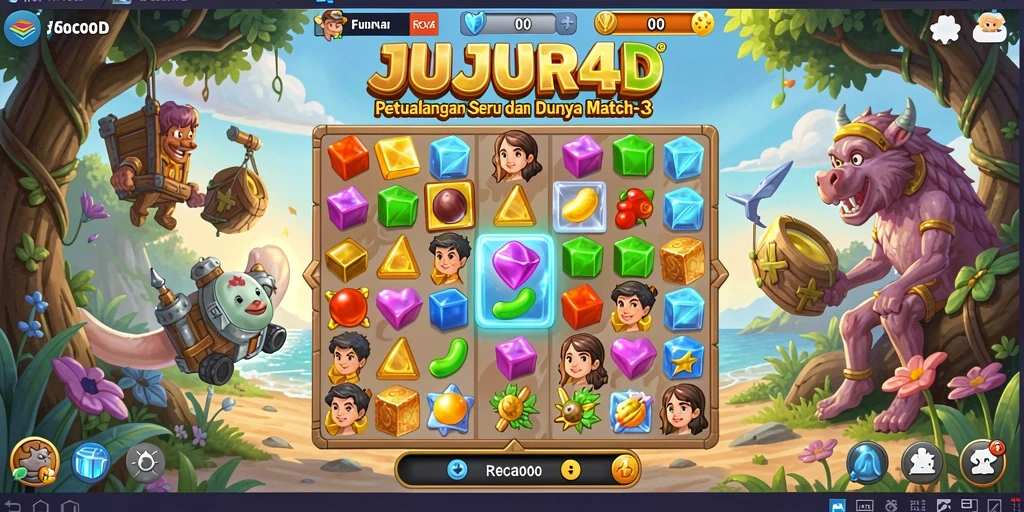 Gameplay JUJUR4D yang seru dan menantang dengan grafis menarik.