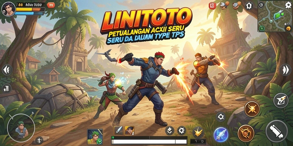 Tampilan gameplay LINITOTO yang mendebarkan dan penuh aksi.