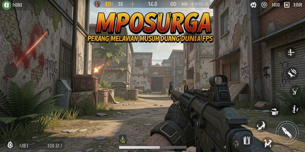 Gameplay seru dan intens di MPOSURGA dengan aksi tembak-menembak.