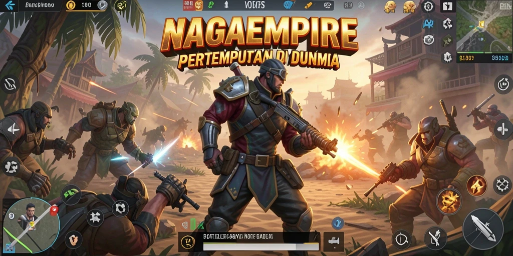 Tampilan gameplay seru dalam pertempuran Battle Royale.