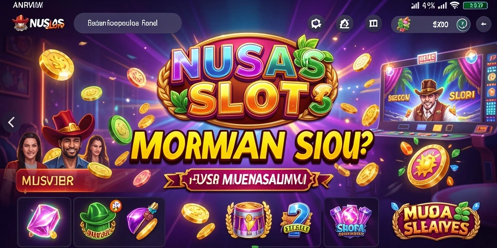 Tampilan gameplay NUSASLOTS yang seru dan penuh warna.