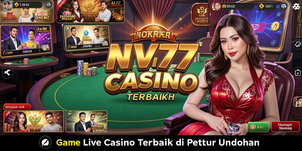 Gameplay menegangkan dengan dealer profesional di NV77.