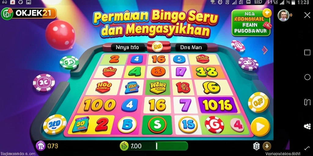 Screenshot tampilan gameplay Bingo di OKJEK21 yang seru dan menarik.