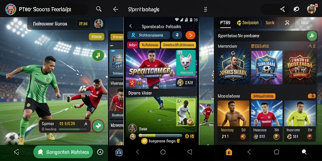 Screenshot utama PT89 menampilkan antarmuka taruhan olahraga yang menarik.