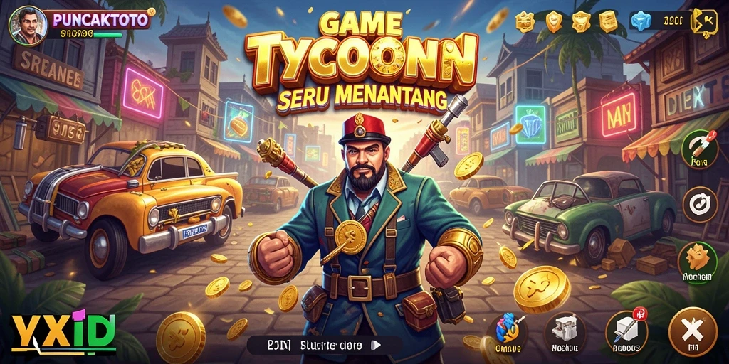 Screenshot PUNCAKTOTO menampilkan gameplay Tycoon yang menarik.