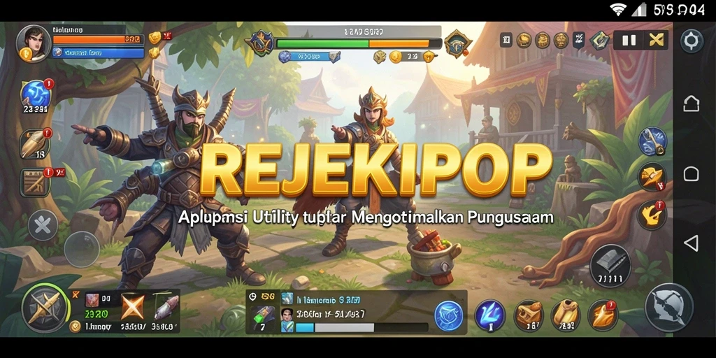 Tampilan antarmuka pengguna REJEKIPOP yang intuitif dan mudah digunakan.