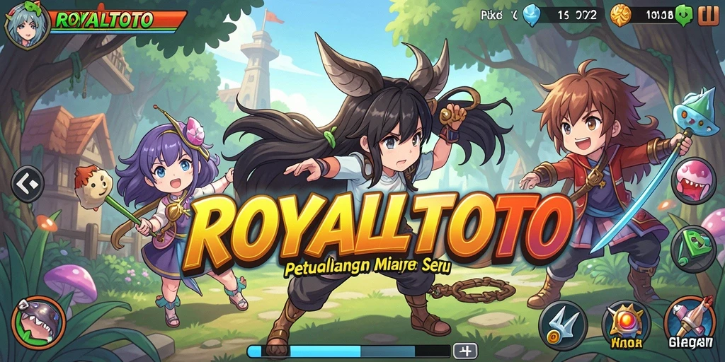 Tampilan gameplay seru dan karakter menarik di ROYALTOTO.