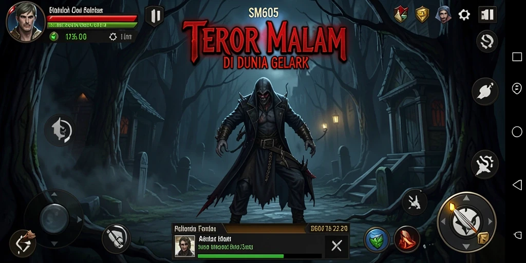 Gameplay SM605 yang menegangkan dengan suasana horror yang mencekam.