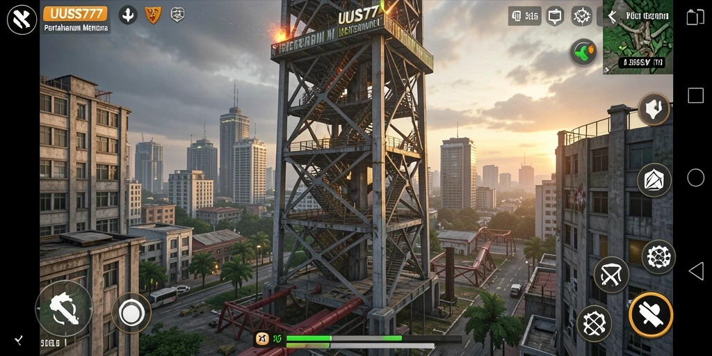 Screenshot UUS777 menampilkan aksi seru dalam Tower Defense.